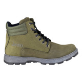 Botas Urbanas Jeep Aventura Para Hombre 16501-50 Nobuk Verde