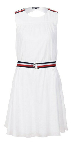 Vestido Tommy Hilfiger Isabella Dress Blanco Para Mujer 