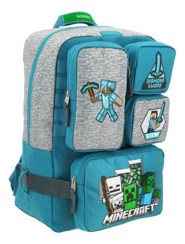 Mochila Minecraft Primaria Backpack Vs3401