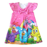 Vestido Batita Niña Bebé Casual Gallina Pintadita