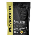 Whey Protein Concentrado 1kg - Sabor Baunilha -  Soldiers Nutrition