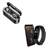 Combo Reloj Smartband M5 + Auricular Inalambrico F9 Touch