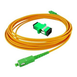 Kit Cople + Cable Fibra Optica P/ Modem Sc Apc Simplex 5 Mt