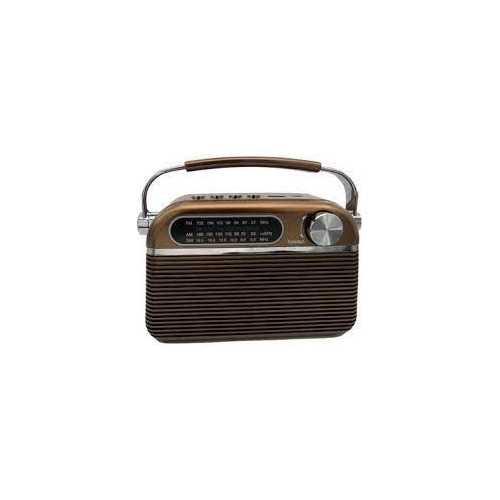 Bocina Retro Portatil Radio Am Fm Bluetooth Usb Antena 8pz