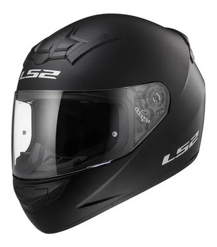 Casco Integral Moto Ls2 352 Rookie Solid Negro Mate C