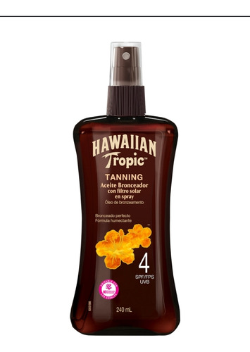 Hawaiian Tropic  Tanning Sp. Bronceador Fps 4 240ml