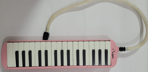 Melodica Piano Parquer 32 Notas Rosa Sin Funda Con Manguera