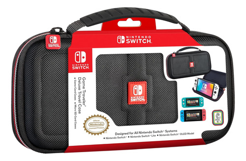 Estojo Case Nintendo Switch Deluxe Travel Preto Oficial Nova