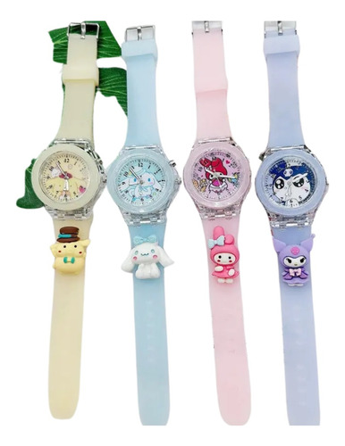 Reloj Kuromi/ Cinna/purin/ Melody Súper Hermoso 