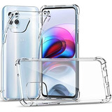 Funda Transparente Para Motorola Moto G100 + Vidrio Full 9d