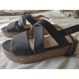 Zapatos Negros Sandalias Importadas Talle 38