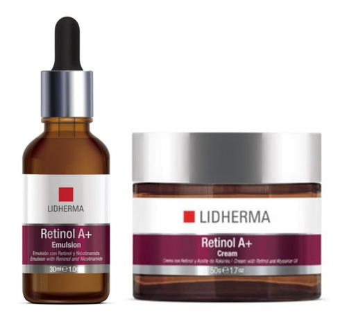 Kit Retinol A+: Crema Y Emulsión - Nicotinamida  Lidherma