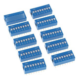 10 Piezas Dip Switch 8 Posiciones Switch Deslizable Dip-8p