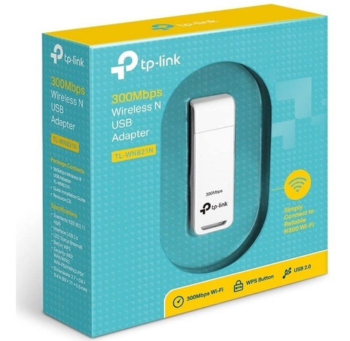 Adaptador Usb Wireless Tp-link Tl-wn821n 300mbps