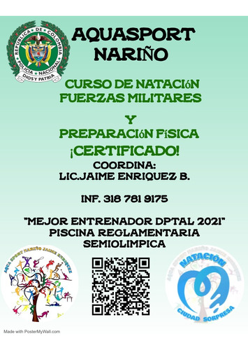 Curso Natación - Escuela Natación Fuerzas Militares Policía