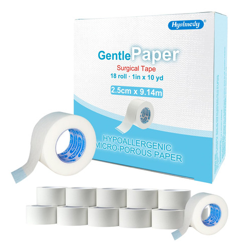 Hysimedy Cinta De Papel De Microporos Medicos, 18 Rollos De