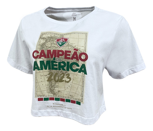 T-shirt Fluminense Campeão Da América Cropped