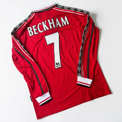 Jersey Retro Manchester United Noventas Manga Larga | Meses sin interés