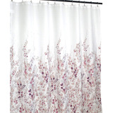 Sally Textiles Cortina De Ducha Floral De Tela Decorativa: . Color Rosa