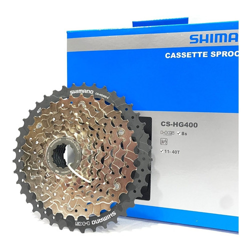 Cassete 8v 11/40d K7 Shimano Cs-hg400-8 8v 16v Mtb Gravel 