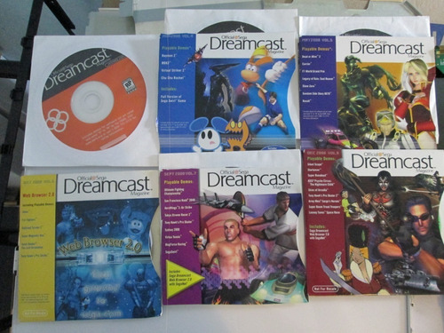 Sega Dreamcast Official Magazine Paquete 8 Discos Original