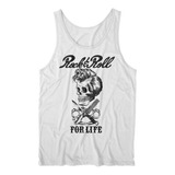 Musculosa Rock N Roll For Life Diseño Exclusivo