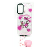 Case Hello Kitty + Mica Cristal Para Samsung Galaxy A34 