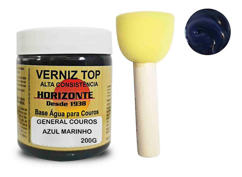 Graxa Para Sapatos Marinho 200g Horizonte+ Pincel Batedor N3