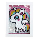 Unicorn Pony Diamond Painting Para Niños Full Drill Pa...