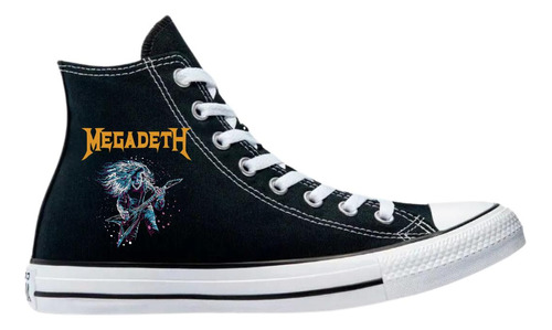 Tenis Converse Chuck Taylor All Star Bota Megadeth 603n