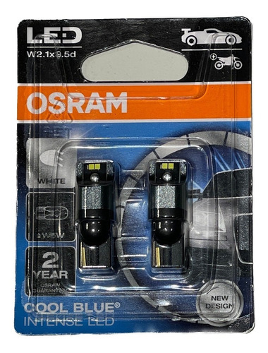 Lampara Posicion Led Piojito T10 W5w 6000k Osram 2780 Cw X 2