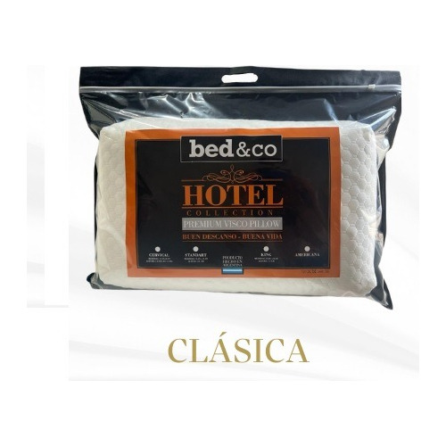 Almohada Viscoelastica Clasica Bed & Co Pack X2