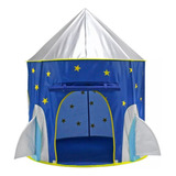 Barraca Iantil Principe Foguete Cabana Tenda- Rápido Cor Azul