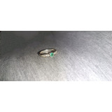 Anillo Plata Ley 925 Más Esmeralda Colombiana