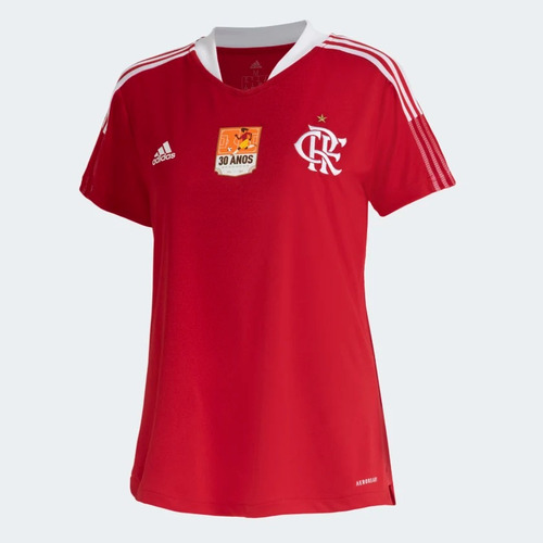 Camisa Flamengo adidas Futebol Feminino 30 Anos Ga0771