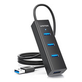 Hub Unitek Usb 3.0 De 4 Puertos, Cable De Extensión Usb De 4