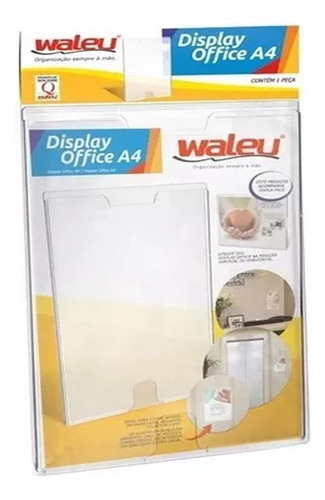 Quadro De Aviso Display Office A4 Cristal Expositor Maxcril