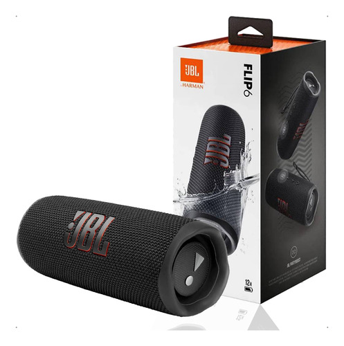 Alto-falante Jbl Flip 6 Portátil Bluetooth Caixa Som Preto