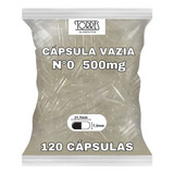 Cápsula Acidoresistente Incolor N° 0 120 Unidades