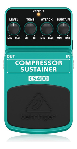 Pedal De Efecto Behringer Compressor Sustainer Cs400 