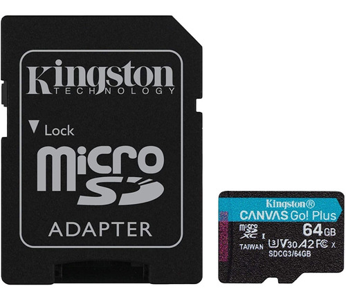 Memoria Kingston Micro Sdxc 64gb Clase 10 Sdcg3/64gb V30 A2