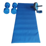 Kit Entrenamiento Mancuerna Colchoneta Rueda Abdominal Soga