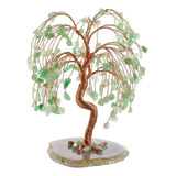 Pedra Preciosa Natural Cristal Bonsai Fortune Money Tree For