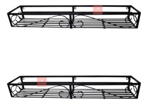 Kit Duas Jardineiras P/vasos Em Ferro 1 Metro Envio Imediato