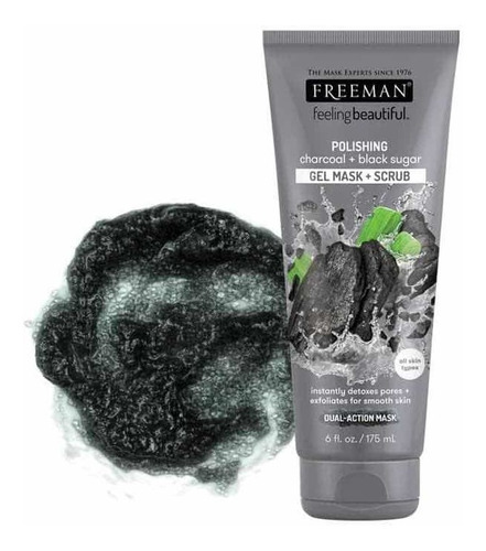 Mascarilla Exfoliante Freeman Carbón + Black Sugar 175ml