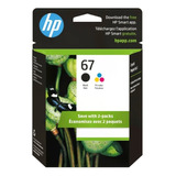 Original Hp Ink Cartucho Impresora Tinta 67 2-pack