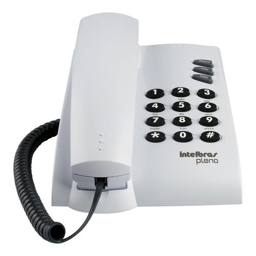 Aparelho Telefone Fixo De Mesa Com Fio Intelbras Pleno