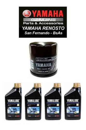 Kit De Cambio De Aceite Yamalube Para Yamaha 115hp 4t 2015+