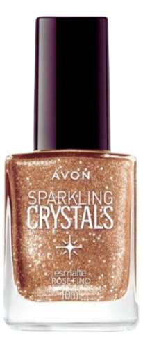 Esmalte Avon Sparkling Crystals Cor Rose Fino Promoção Top 