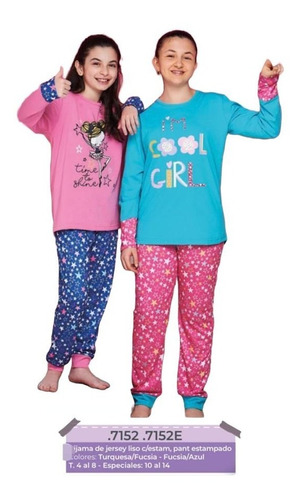 Pijama Nena Niñas Invierno De Algodón Miss Rachel 7152